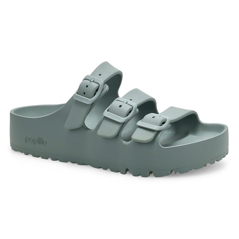 Women's Florida III Platform EVA 3 Strap Narrow Sandal - Pure Sage