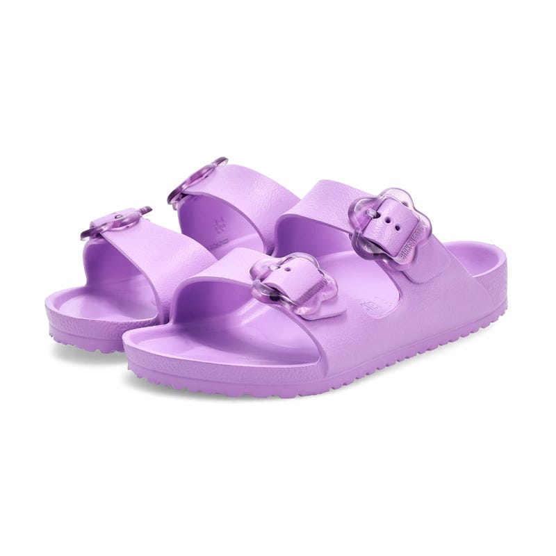 Girls'  Arizona Flower Buckle EVA Narrow Sandal - Crocus