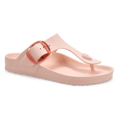 Lds Gizeh Big Buckle EVA Thong Sandal - Light Rose