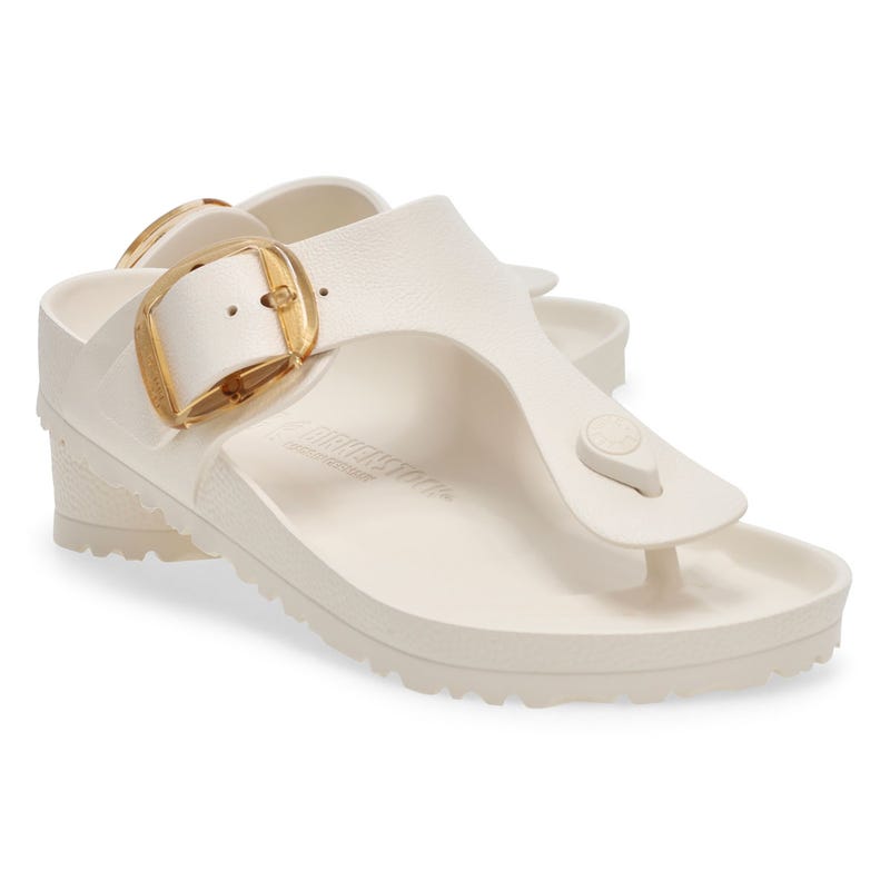 Women's Gizeh Big Buckle EVA Thong Sandal - Eggshell