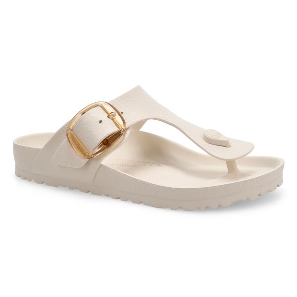 Women's Gizeh Big Buckle EVA Thong Sandal - Eggshell
