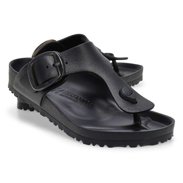 Women's Gizeh Big Buckle EVA Thong Sandal - Black