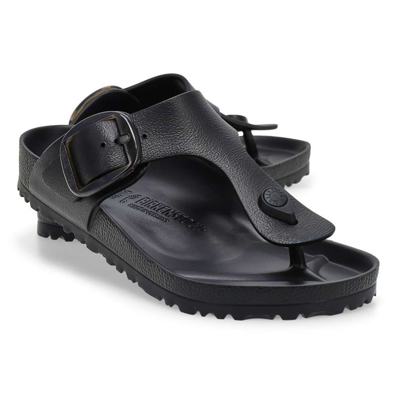 Women's Gizeh Big Buckle EVA Thong Sandal - Black