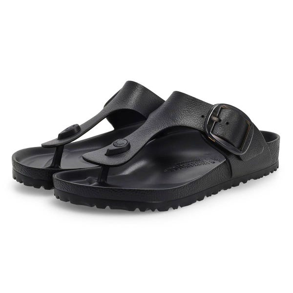 Women's Gizeh Big Buckle EVA Thong Sandal - Black