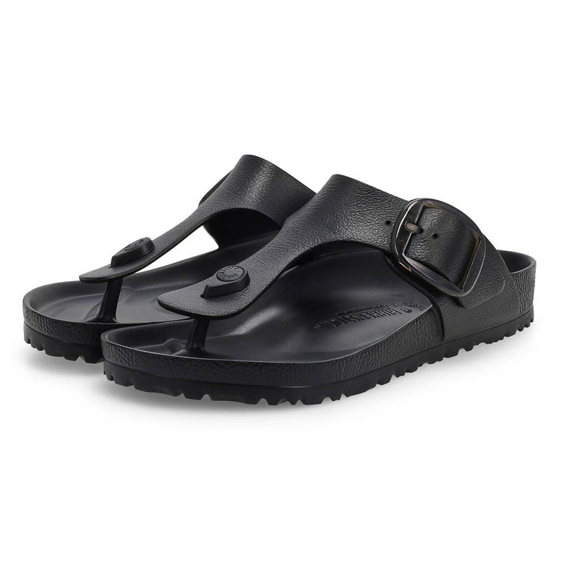 Women's Gizeh Big Buckle EVA Thong Sandal - Black