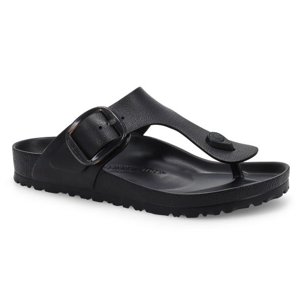 Women's Gizeh Big Buckle EVA Thong Sandal - Black