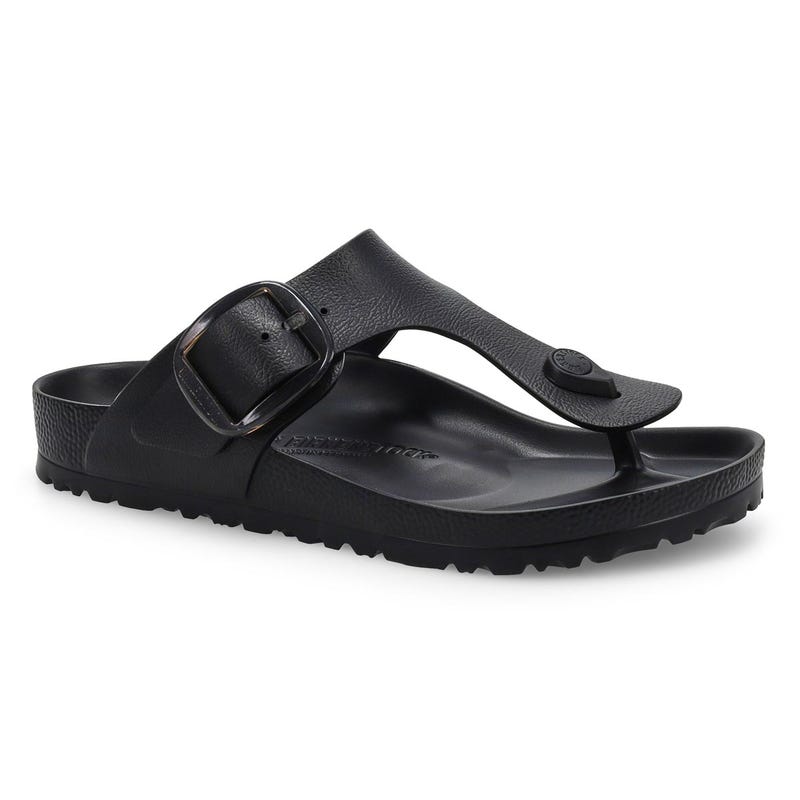 Women's Gizeh Big Buckle EVA Thong Sandal - Black