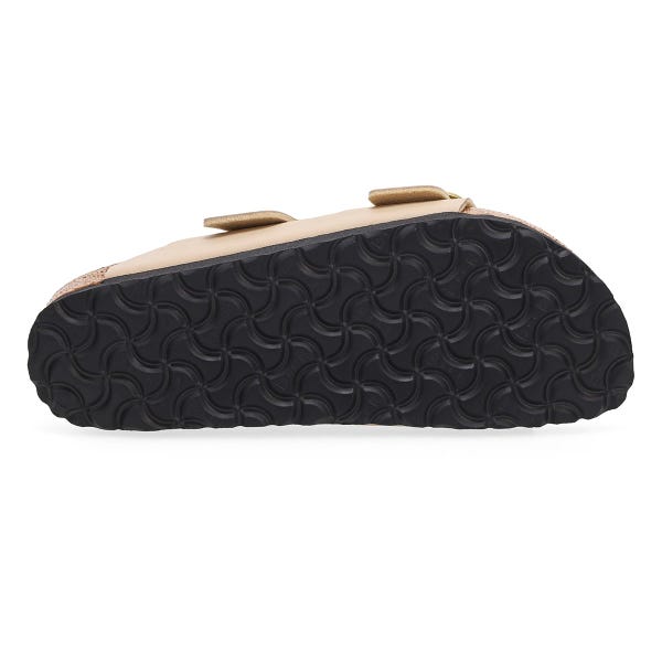 Women's Arizona Big Buckle Birko-Flor 2-Strap Narrow Sandal - Sandcastle