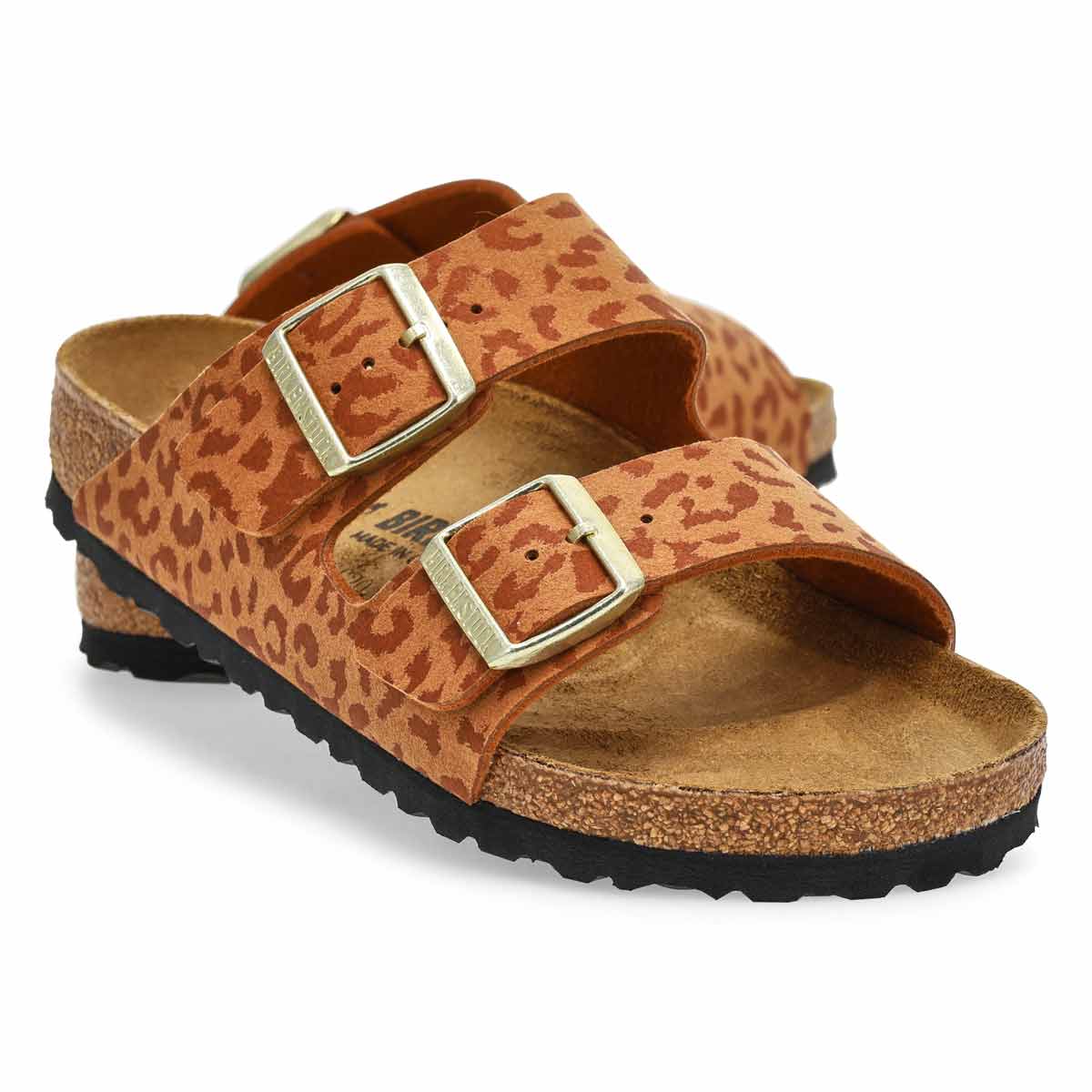 Women's Arizona Birko-Flor 2 Strap Sandal - Leo Pecan