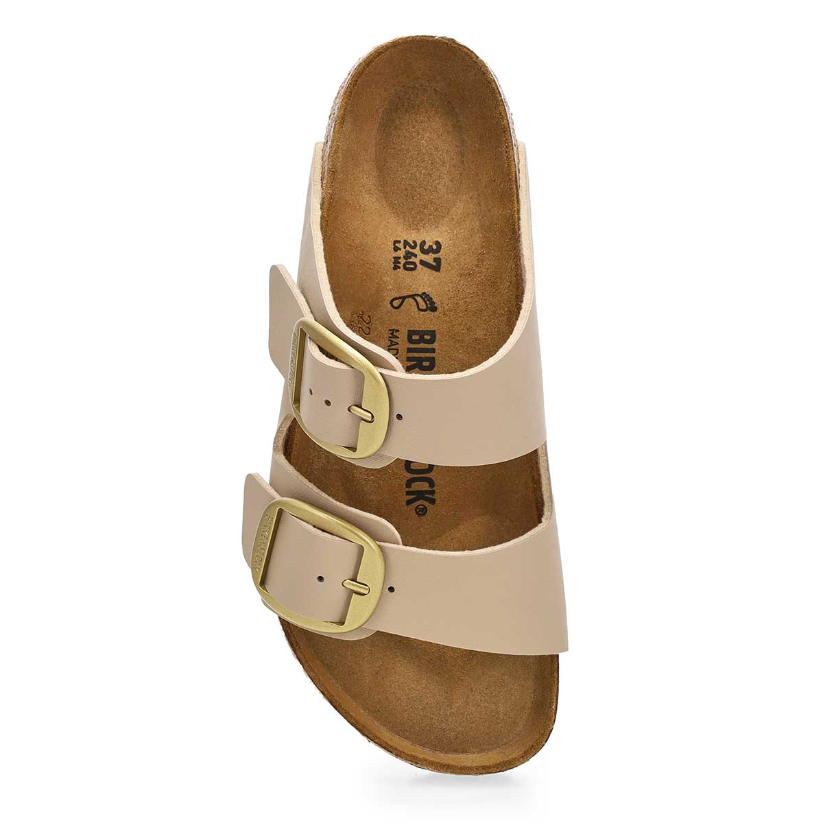 Women's Arizona Big Buckle Birko-Flor 2 Strap Sandal - Sandcastle