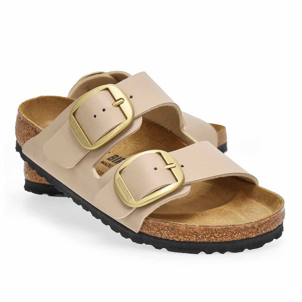 Women's Arizona Big Buckle Birko-Flor 2 Strap Sandal - Sandcastle