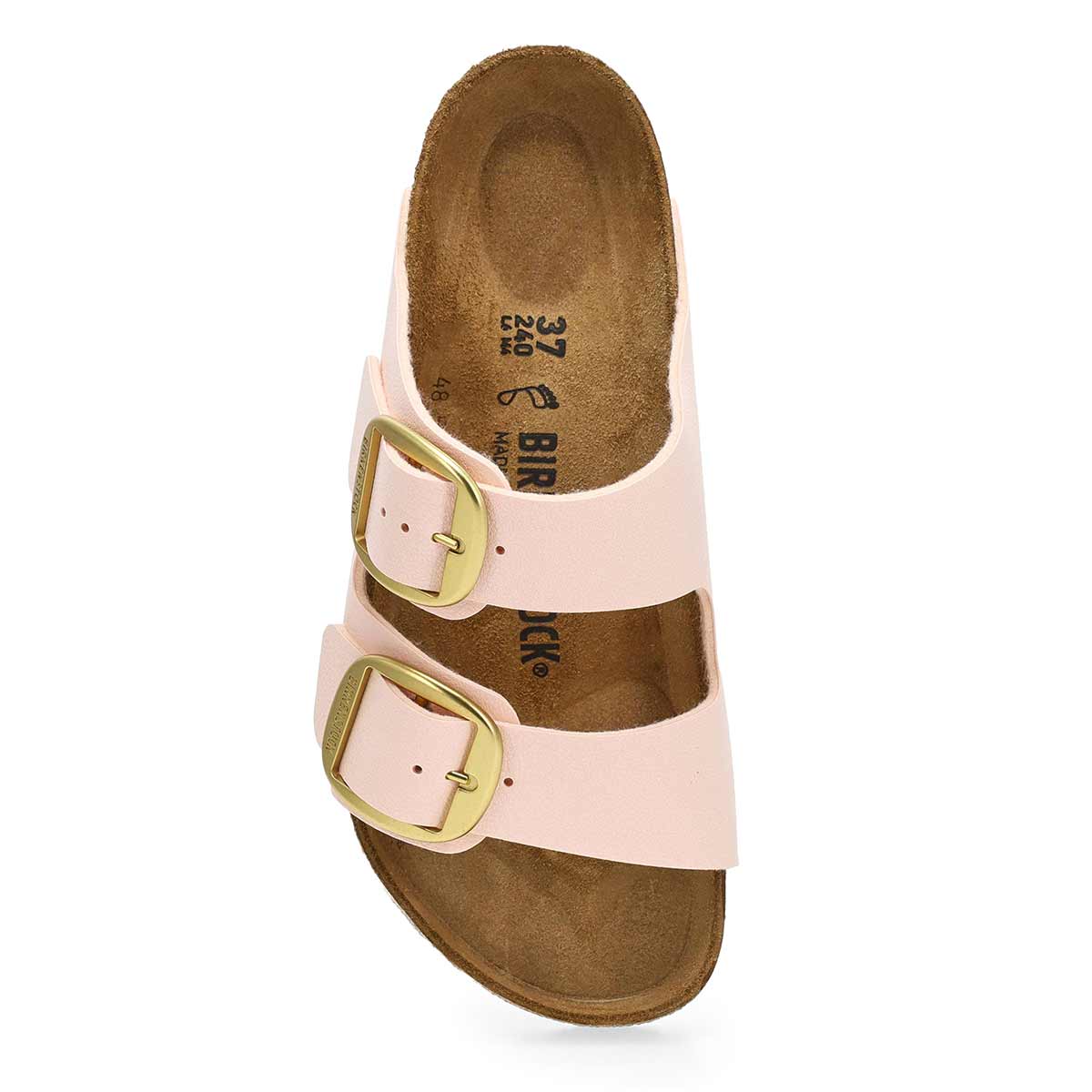Women's Arizona Big Buckle Birkibuc 2 Strap Sandal - Light Rose