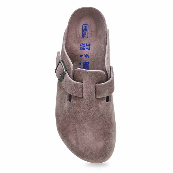 Sabot à lit de pied souple BOSTON, violet délavé, femmes - ÉTROIT