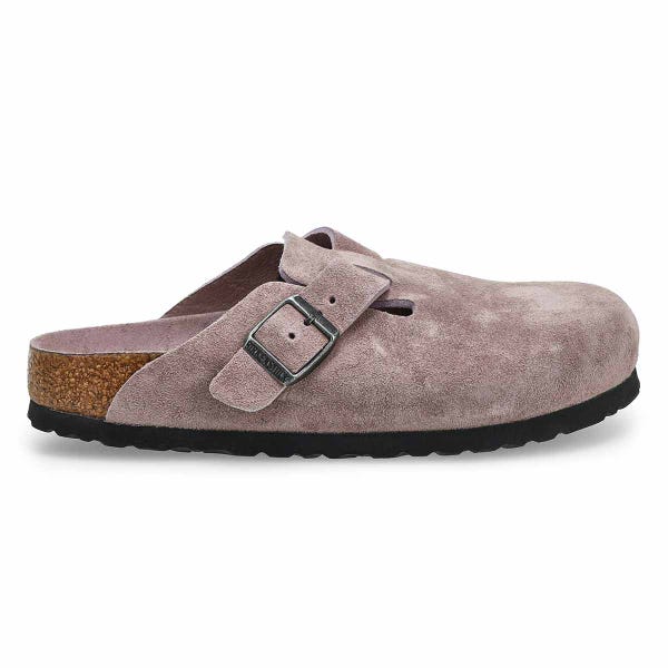 Sabot à lit de pied souple BOSTON, violet délavé, femmes - ÉTROIT