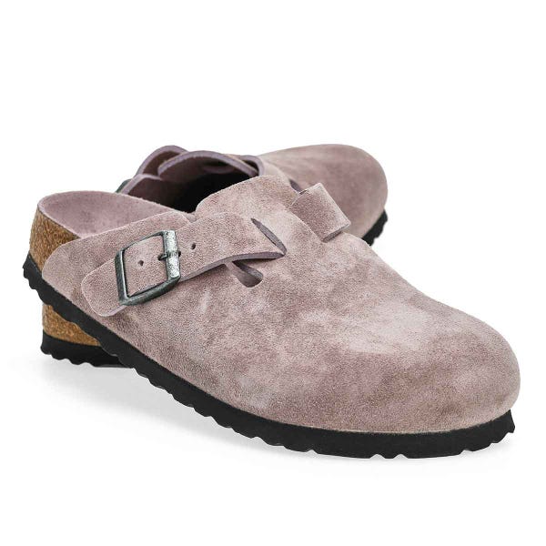 Sabot à lit de pied souple BOSTON, violet délavé, femmes - ÉTROIT