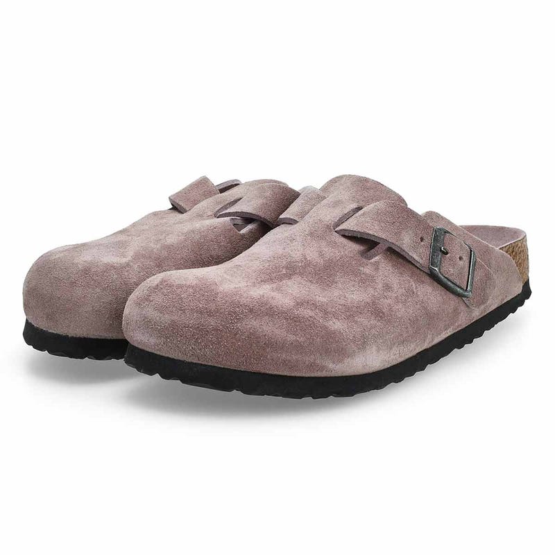 Sabot à lit de pied souple BOSTON, violet délavé, femmes - ÉTROIT