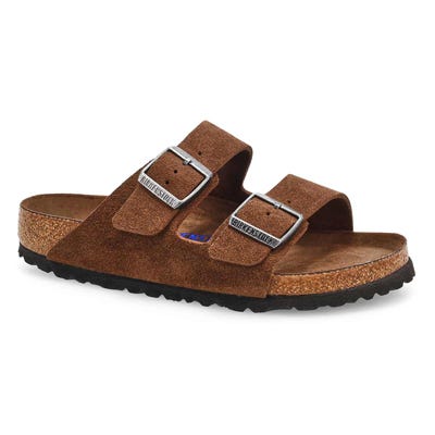 Sandale à 2 brides avec lit de pied souple ARIZONA SOFT FOOTBED, carafe, femmes