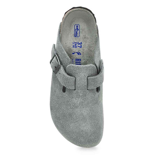 Sabot à lit de pied souple BOSTON, sauge pure, femmes - ÉTROIT