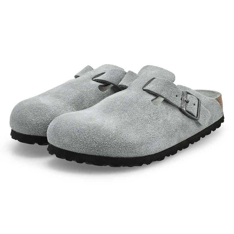 Sabot à lit de pied souple BOSTON, sauge pure, femmes - ÉTROIT