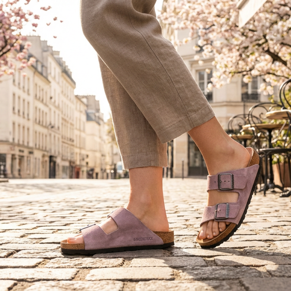 Sandale à assise souple ARIZONA SOFT FOOTBED, violet délavé, femmes