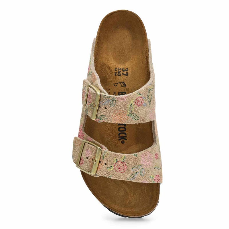 Women's Arizona Printed 2 Strap Sandal - Sandcastle/Flower