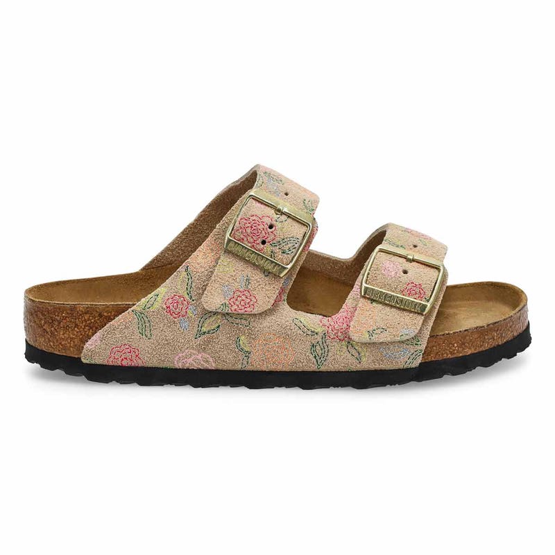 Women's Arizona Printed 2 Strap Sandal - Sandcastle/Flower