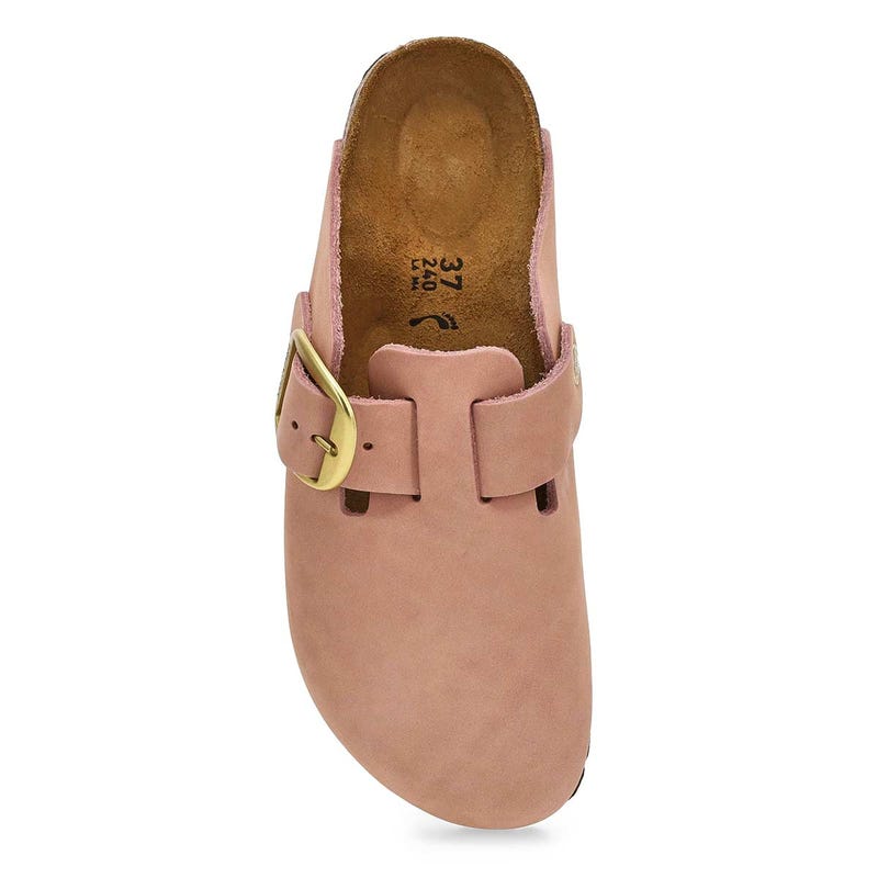 Women's Boston Big Buckle Narrow Clog - Soft Pink