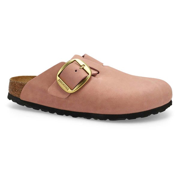 Women's Boston Big Buckle Narrow Clog - Soft Pink