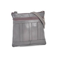 Sac à bandoulière 1032, cuir/mouton, gris, femmes
