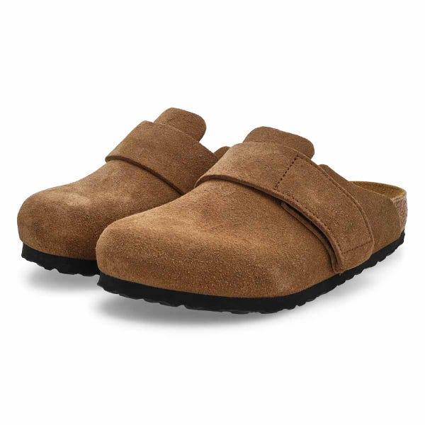 Women's  Loma Suede Casual Clog - Dark Tea
