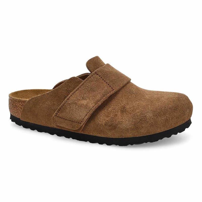Women's  Loma Suede Casual Clog - Dark Tea
