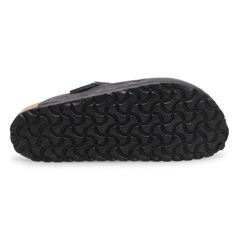 Sabot étroit Boston Soft Footbed pour femmes - suède charbon ton sur ton