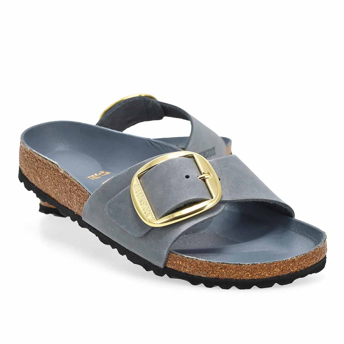 Birkenstock Women's Madrid Big Buckle Leather | SoftMoc.com