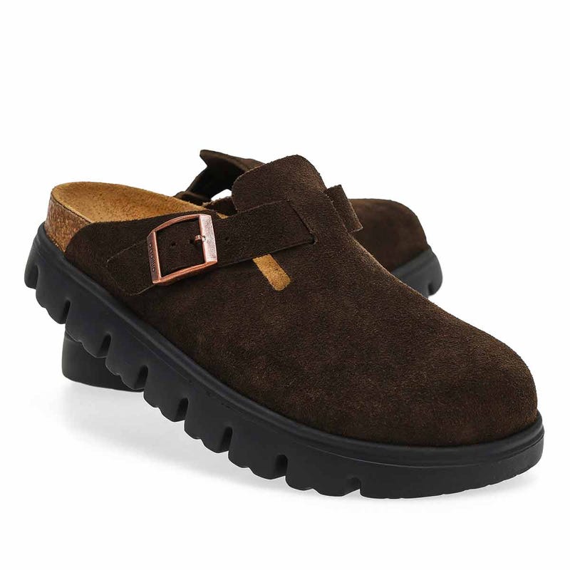 Women's  Boston Chunky Platform Narrow Clog - Mocha