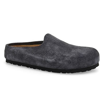 Lds Amsterdam Cork Footbed Clog - Charcoal