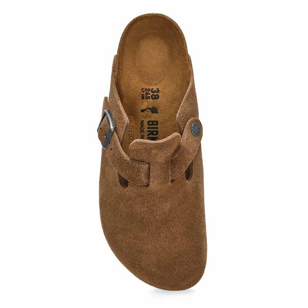 Women's  Boston Narrow Clog - Dark Tea