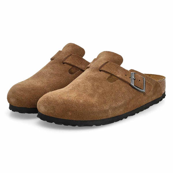 Women's  Boston Narrow Clog - Dark Tea