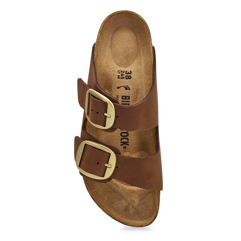 Women's  Arizona Big Buckle 2 Strap Narrow Sandal -  Carafe
