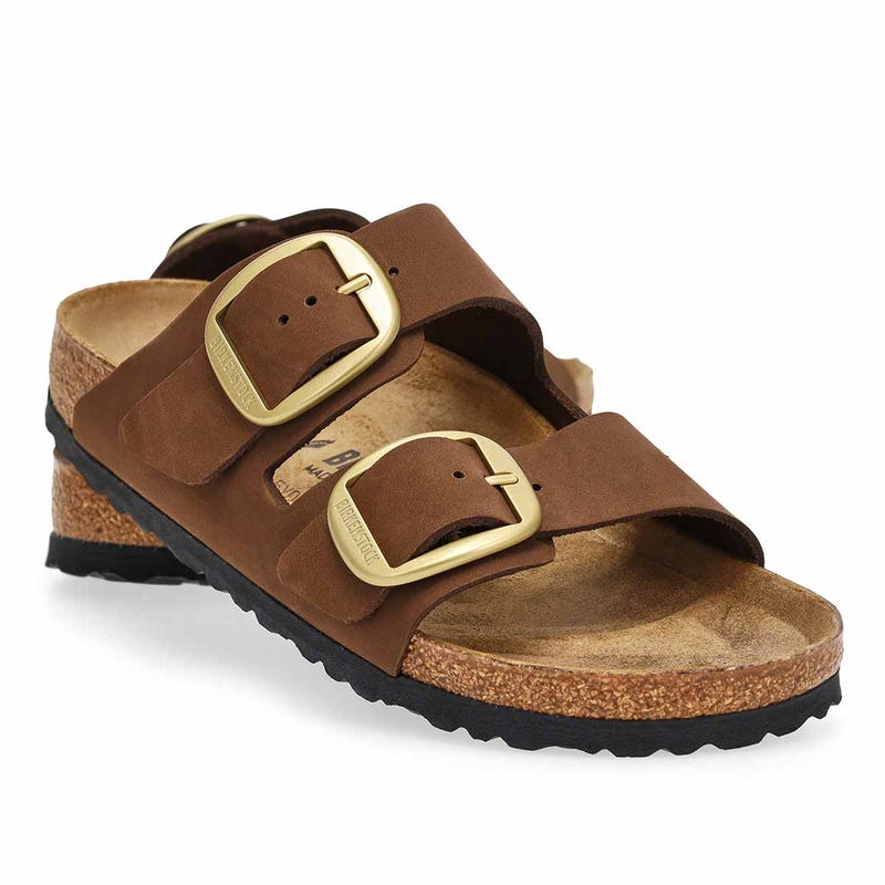 Women's  Arizona Big Buckle 2 Strap Narrow Sandal -  Carafe
