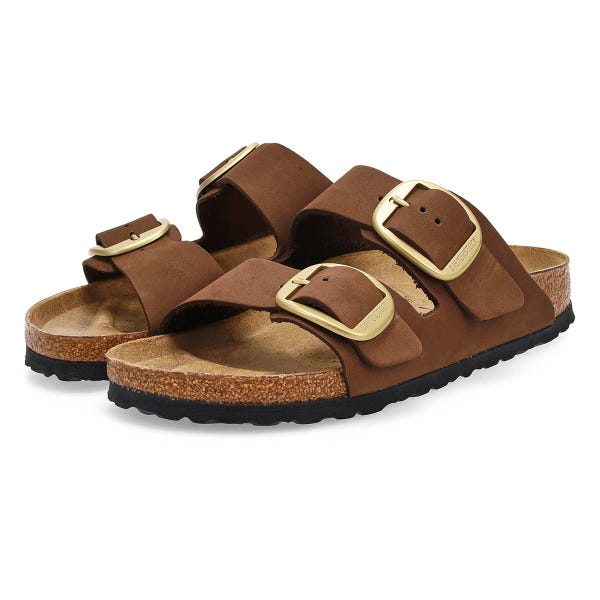 Women's  Arizona Big Buckle 2 Strap Narrow Sandal -  Carafe
