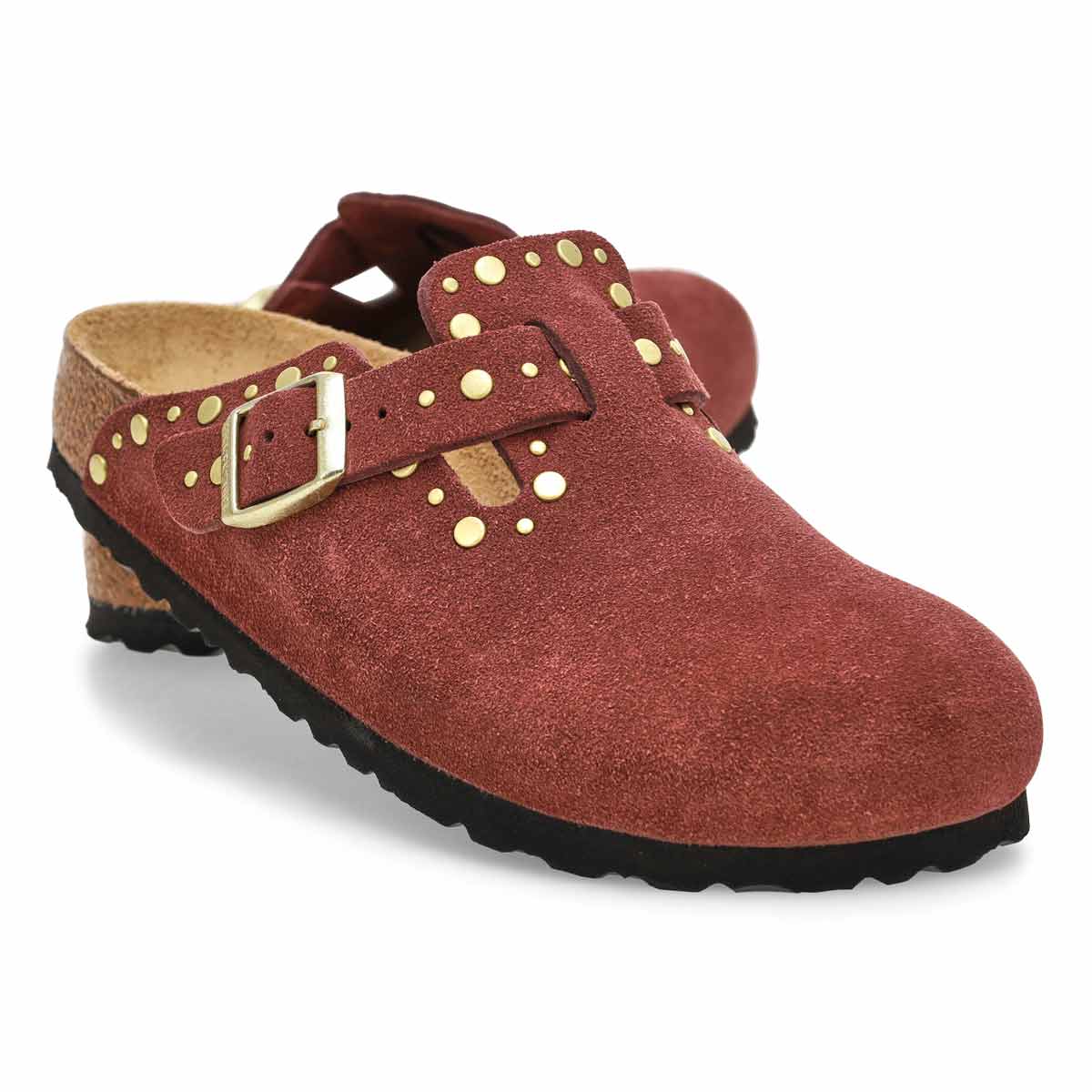 Women's  Boston Rivets Narrow Clog - Taupe