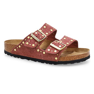 Lds Arizona Rivets 2 Strap Sandal - Pepper