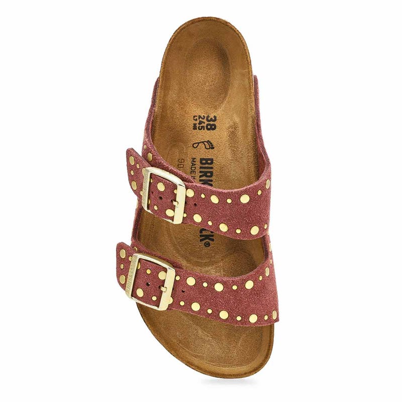 Women's Arizona Rivets 2 Strap Sandal - Pepper