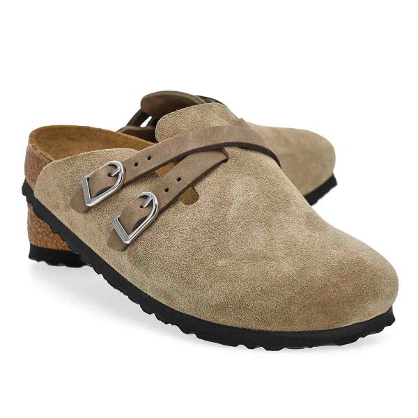 Women's Blair Suede Narrow Clog - Taupe