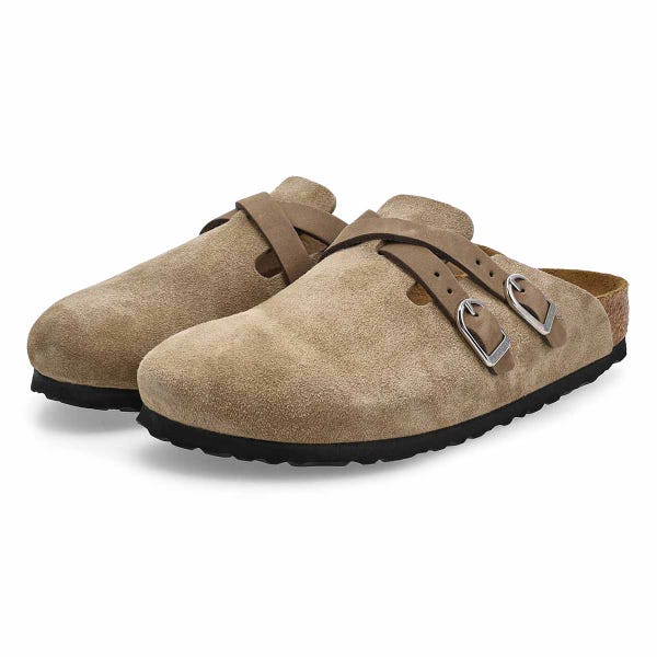 Women's Blair Suede Narrow Clog - Taupe