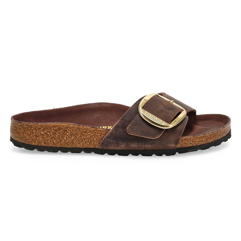 Sandales étroites à grosse boucle MADRID BIG BUCKLE, havane, femmes
