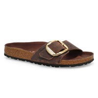 Sandales étroites à grosse boucle MADRID BIG BUCKLE, havane, femmes