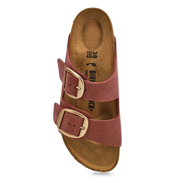 Women's  Arizona Big Buckle 2 Strap Narrow Sandal -  Pepper