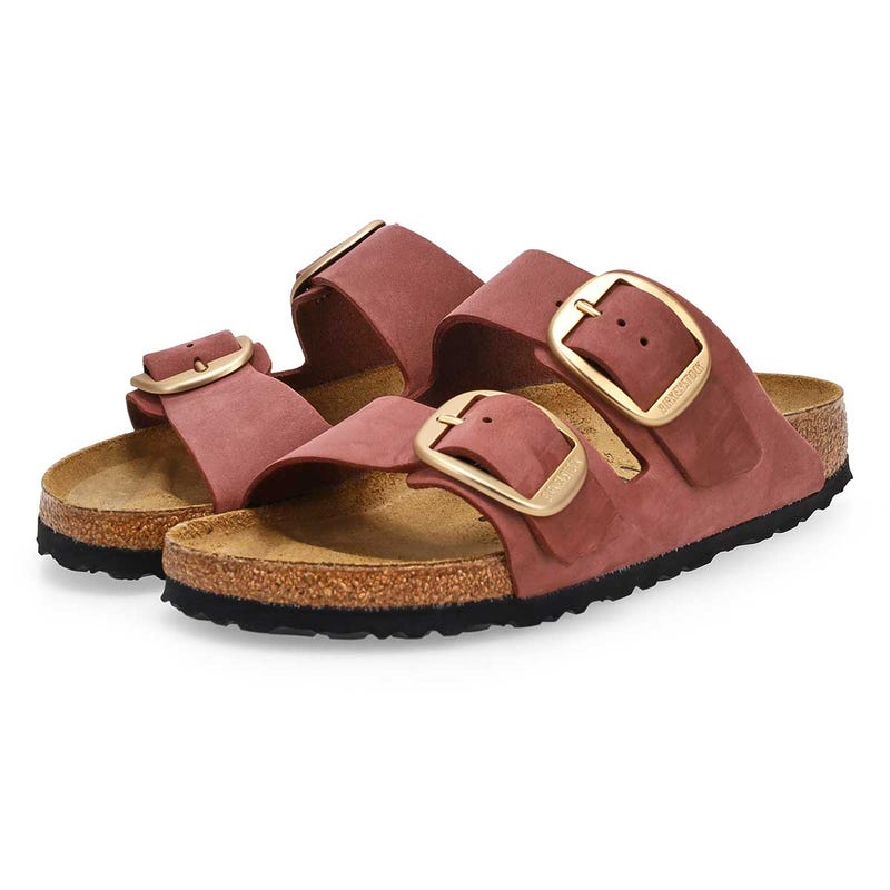 Women's  Arizona Big Buckle 2 Strap Narrow Sandal -  Pepper