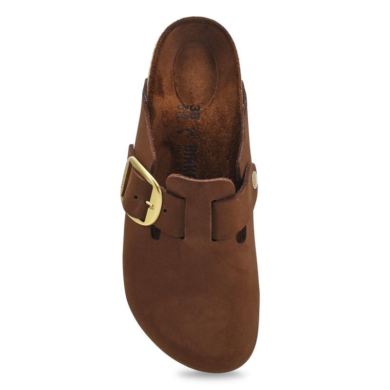 Women's  Boston Big Buckle Narrow Clog - Carafe